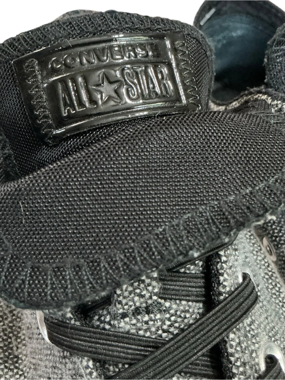 Converse Gray and Black Low-Top Canvas Sneakers - Picture 10 of 12